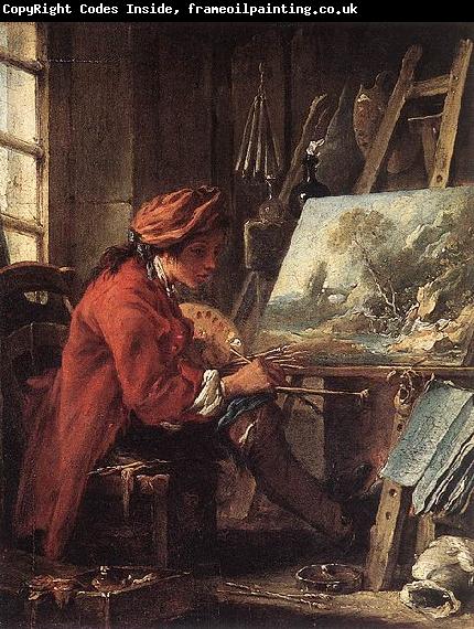 Francois Boucher Painter in his Studio